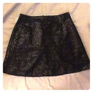 Black sequin skirt